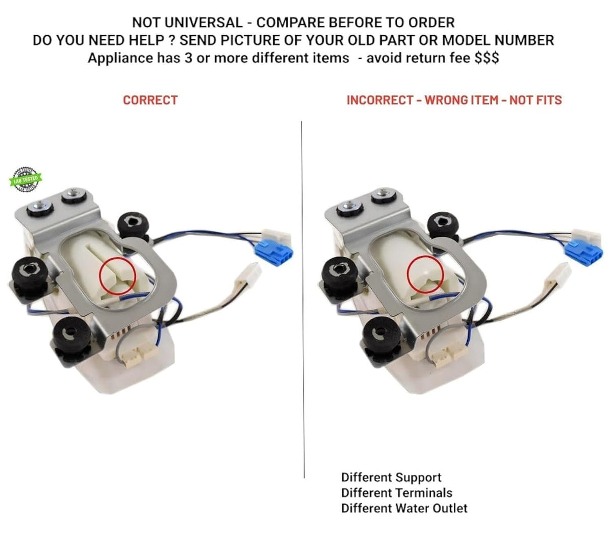 5859EA1004P Washer Drain Pump Assembly Replacement for LG & Kenmore Washers, OEM Drain Pump Assembly Replaces AP5973335, PS11706439, EAP11706439