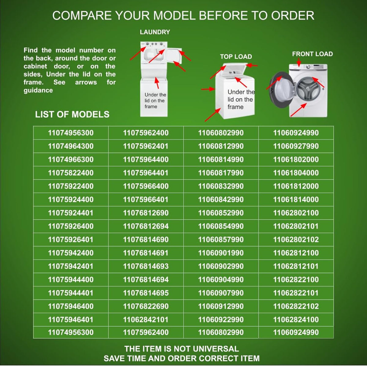 GLOB PRO SOLUTIONS - 3976576 Dryer Timer Cycle Control WP3976576-3976576