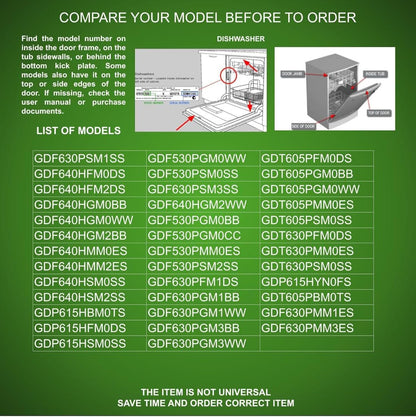 GSPUSA , WD21X25198, WD21X25732 compatible with GE Dishwasher Main Control Board fits old # WD21X24498, 265D3241G102, GE265D3241G102MP00,