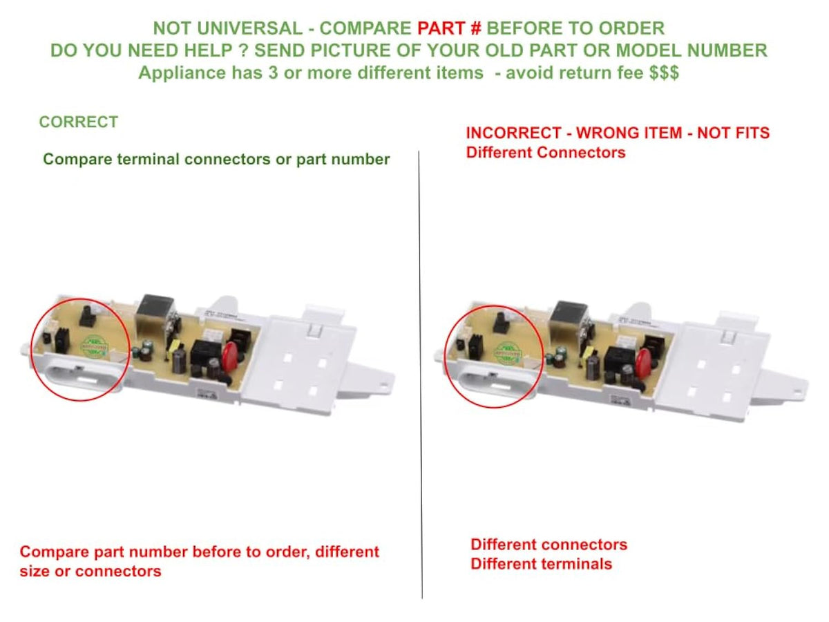 GSPUSA W11428994, 4976167 CKD976167X compatible with Whirlpool, Maytag, Crosley, Kenmore, and others Washer Main Control Board fits old number W11513246