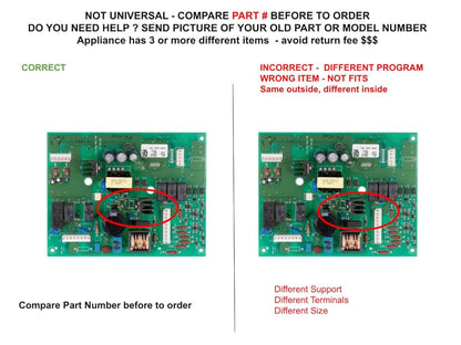 GSPUSA W10890094 CKD890094X compatible with Amana, Maytag Refrigerator Main Control Board fits old number W10890094