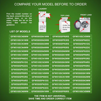 GSPUSA WH22X35518, WH22X36638, WH22X36858 CKDX36858X compatible with GE Washer Main Control Board w/Instructions fits old number WH22X35518, WH22X36638, WH22X36858