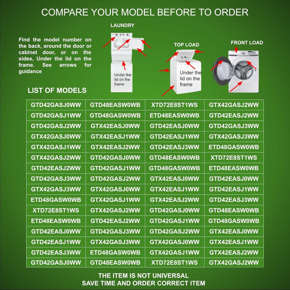 GSPUSA WE4M530 CKDE4M530X compatible with GE Dryer Timer CKDE4M530X fits old number WE4M530 (WE04X24550)