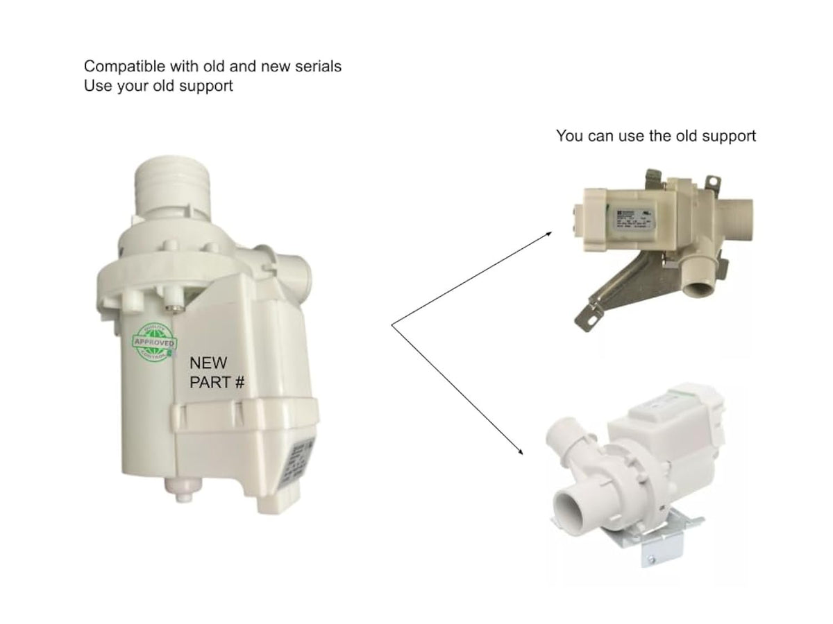 GSPUSA DP040-112(Assembly) CKDembly) X compatible with Speed Queen Washer Drain Pump Assembly fits old number DP040-112(Assembly)