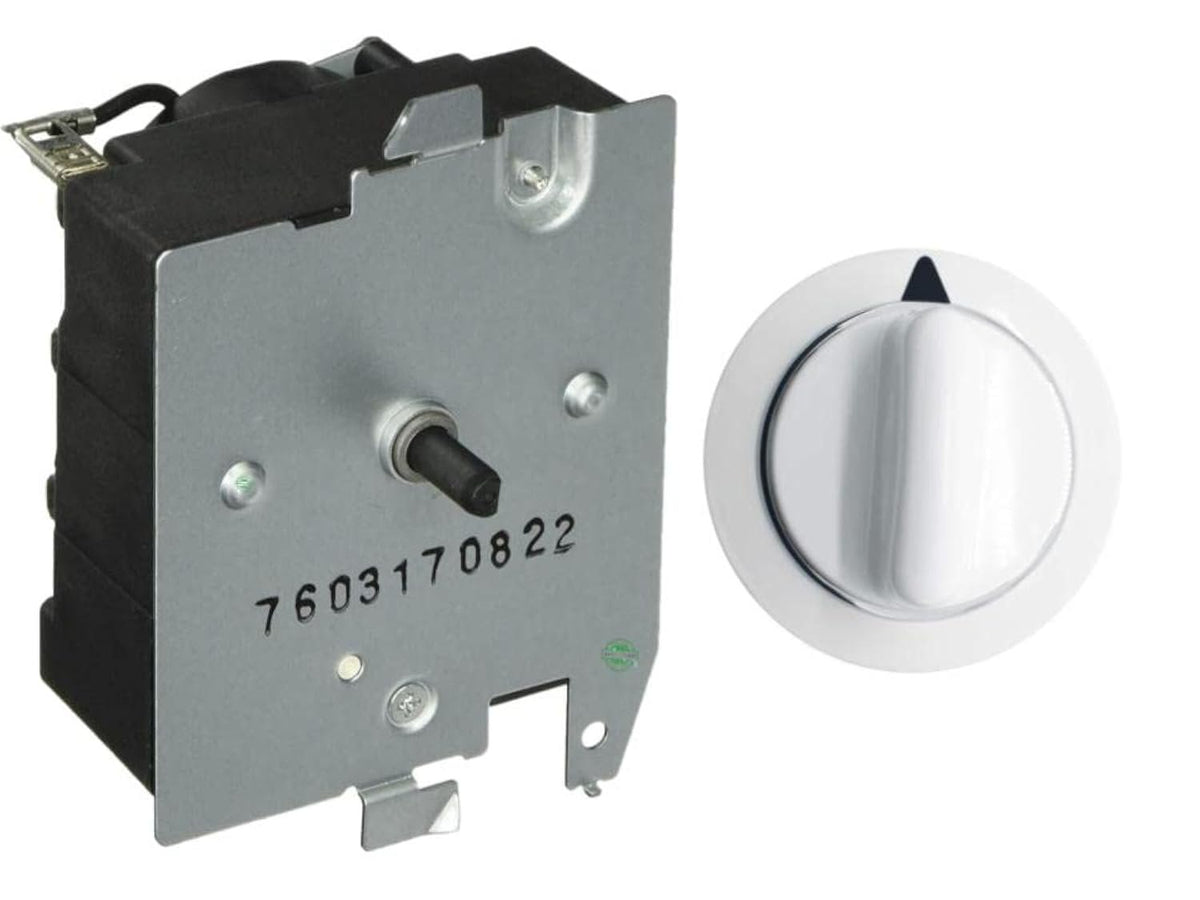 GLOB PRO SOLUTIONS 234D1296P005 3029574 TMD1EM03 WE4M364 CKD7081 Dryer Timer and white Knob TMD1EM03