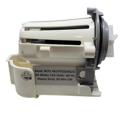 GLOB PRO SOLUTIONS W10321032 1876931 Washer Water Drain Pump ONLY MOTOR 4 ½" Approx. Replacement for and compatible with Maytag Whirlpool KitchenAid W10321032 1876931 and Impeller Blades